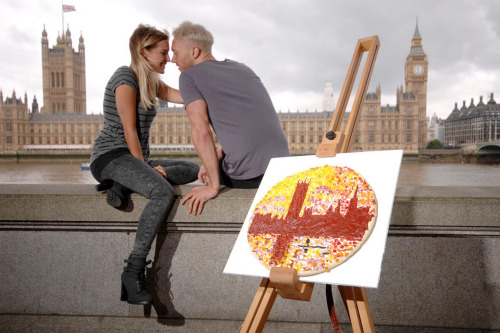 莫奈的作品也被制作成了披萨饼