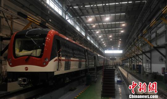 中国南车株机公司制造的地铁。唐小晴摄
