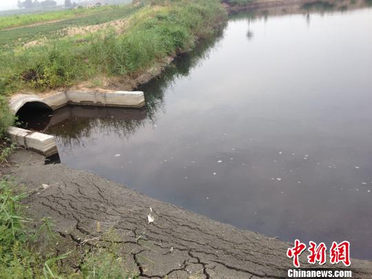 河北沙河管道直排黑水连绵10公里环保部门调查
