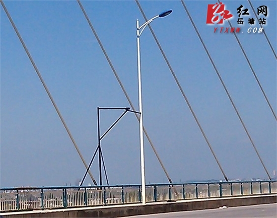 莲城大桥部分路灯受特殊照顾