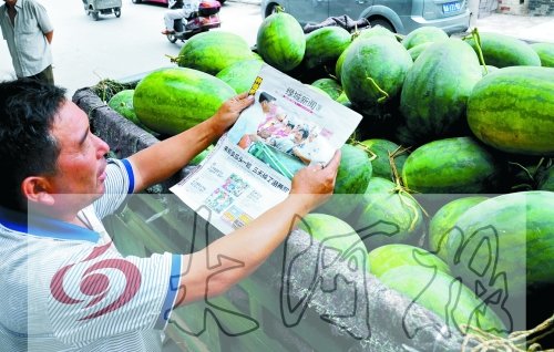 开封瓜农郑州被盗获救助 摘4000斤瓜贱卖感谢