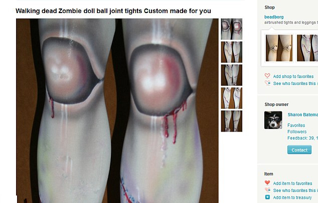 美网站售万圣节惊悚“僵尸”裤袜