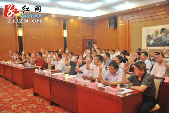 张家界市委六届五次全体（扩大）会议召开
