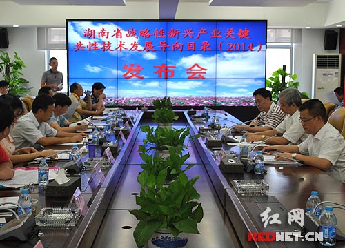 湖南省经信委召开《湖南省战略性新兴产业重大关键共性技术发展导向目录（2014）》发布会