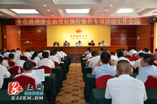 张家界市全面清理涉金融债权执行案件