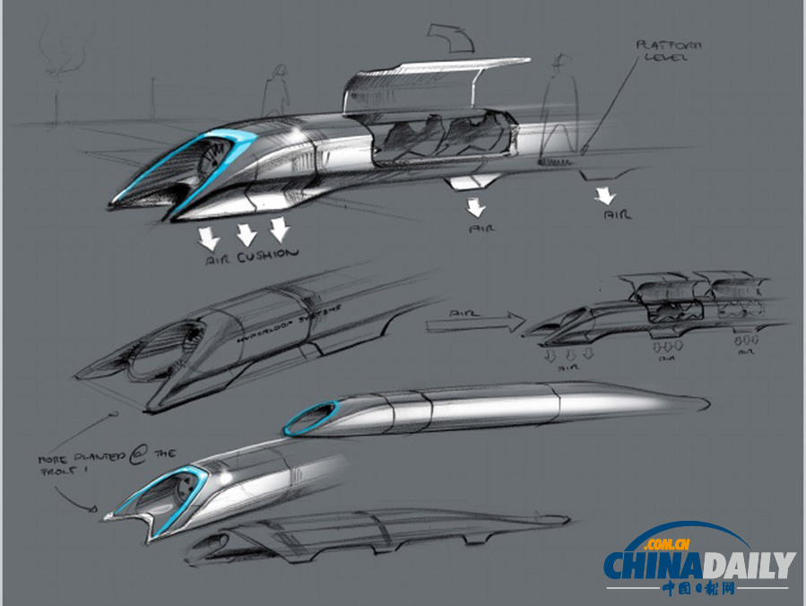 美硅谷富豪公布疯狂高铁蓝图 称两年或可完成原型机