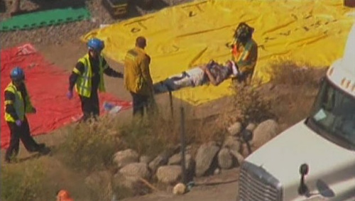 美国南加州发生车祸50人受伤或有华人乘客（图）