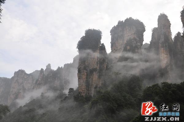 张家界核心景区迎来秋日首场云海奇观