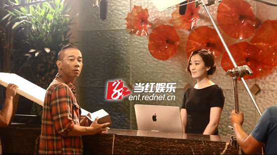 陈小春龙梅子拍戏现场