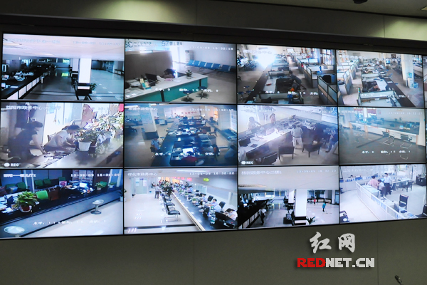 湖南省视频监察中心能对省、市、县三级政务服务中心办事大厅进行实时、高清的视频监察。