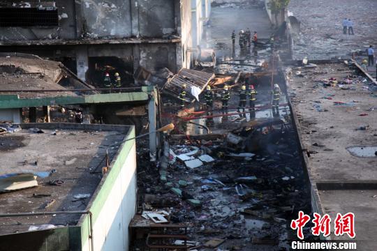 广州仓库爆炸死亡人数增至7人15人出院(图)