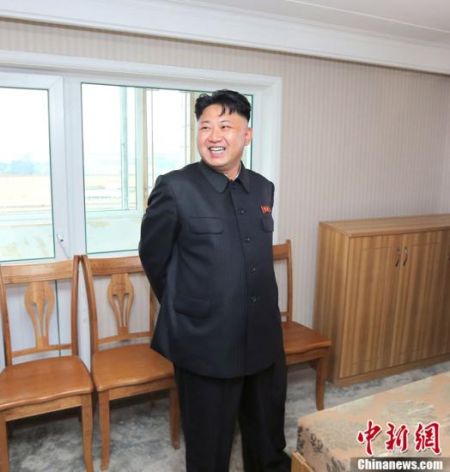 　　资料图：朝鲜最高领导人金正恩。