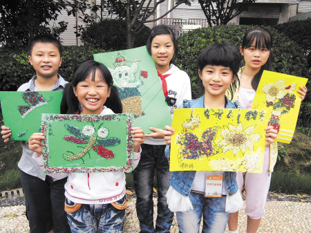 芙蓉区东屯渡社区"种子贴画大赛"开锣