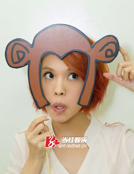 杨丞琳模仿猴子