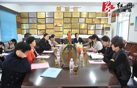 省妇联主席肖百灵深入岳塘区考察“妇女之家”建设工作