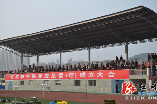 张家界市民兵应急营（连）成立
