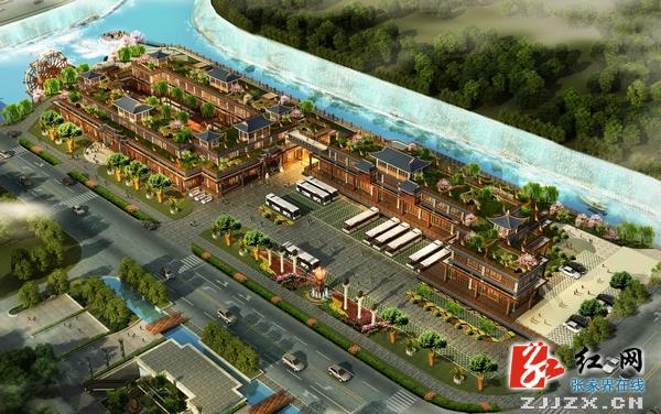 张家界魅力湘西游客中心火热建设中  总投资2.5亿元