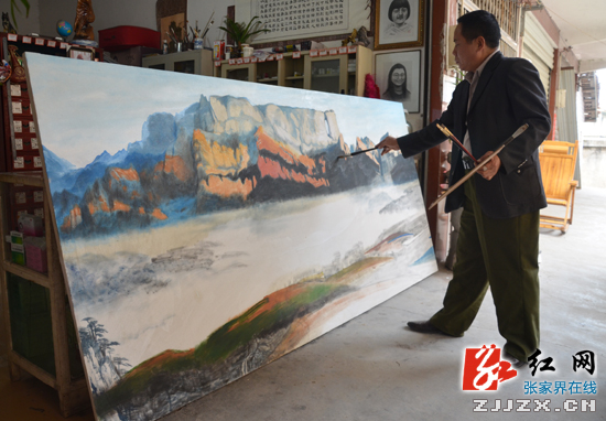 张家界的“农民画家”让美丽乡村嵌入画卷