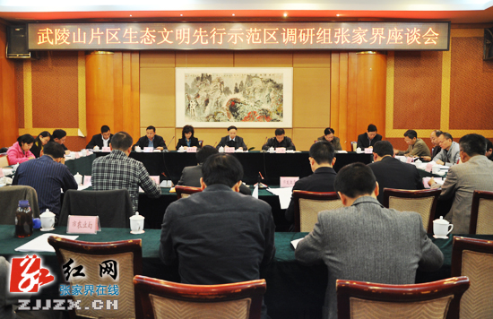 武陵山片区生态文明先行示范区调研组来张家界调研