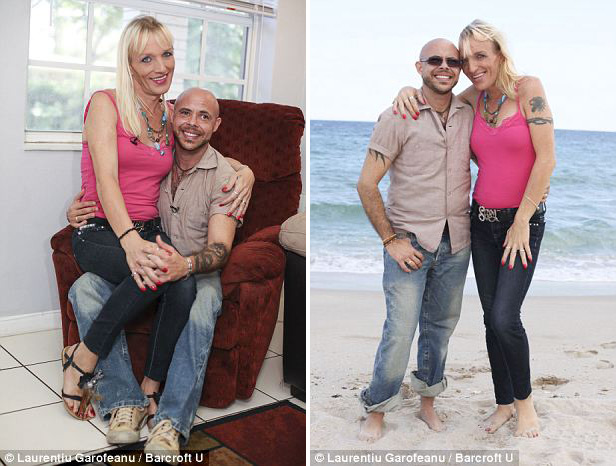 图为两人的恩爱照片。