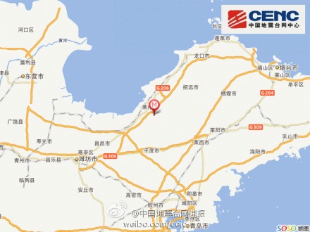 人民网北京12月11日电 据中国地震台网正式测定，12月11日14时48分在山东省烟台市莱州市（北纬37.1度，东经120.0度）发生3.0级地震，震源深度6千米。