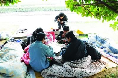 大学毕业生辞职当流浪汉 称打工不自由很累(图)