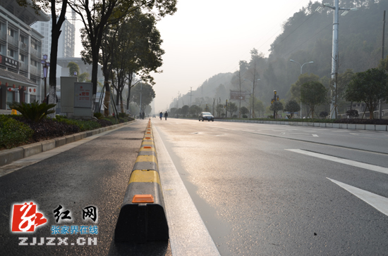 张家界市中心城区道路提质改造路段今日全线通车（图）