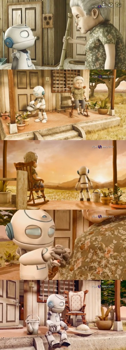 [视频]催泪创意动画微电影 《机器人和老奶奶》