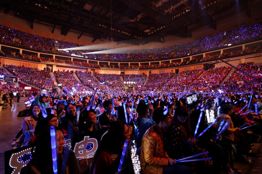 张杰演唱会现场