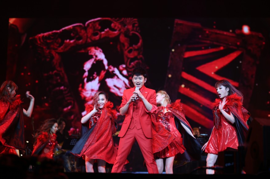 张杰演唱会现场