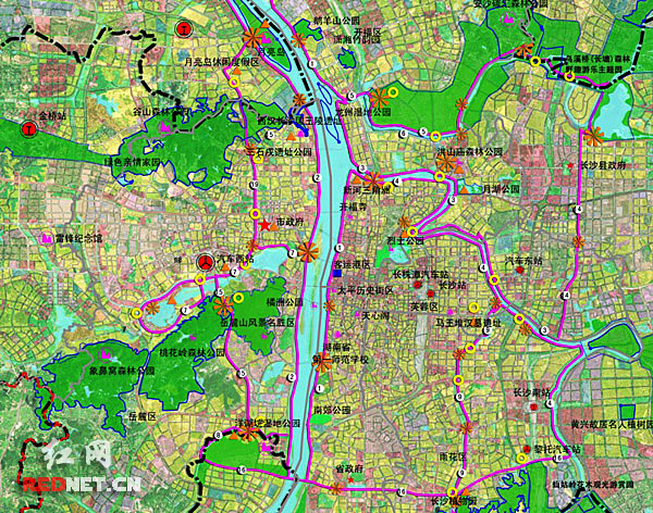 长沙2015年前规划建城市绿道12条 设休闲驿站