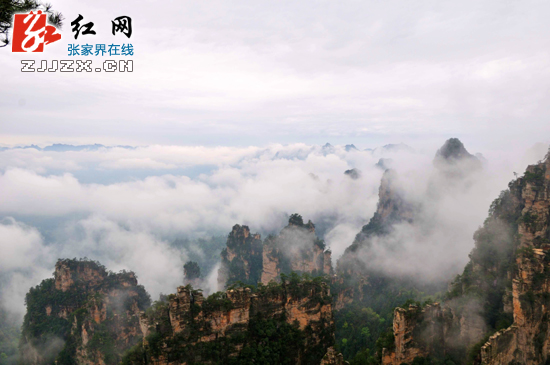张家界新发现 绝美峰墙杨家界揭开神秘面纱（组图）