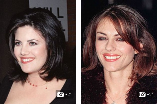 “克林顿女郎”有共性!英媒对比新旧绯闻主角(组图)