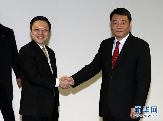 （XHDW）台湾陆委会负责人王郁琦抵达南京