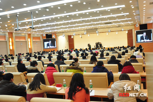 2月18日,全国未成年人思想道德建设工作视讯会议召开,图为湖南分会场。