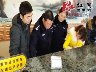 岳塘公安做好辖区重点单位治安安全防范工作