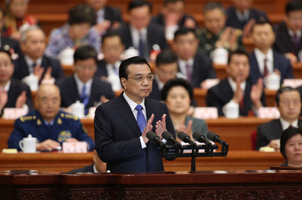 Premier Li delivers govt work report