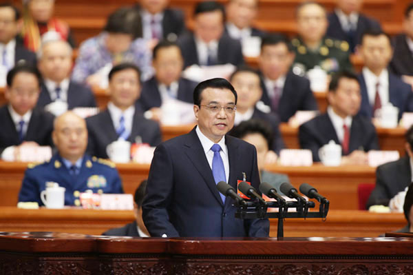 Premier Li delivers govt work report