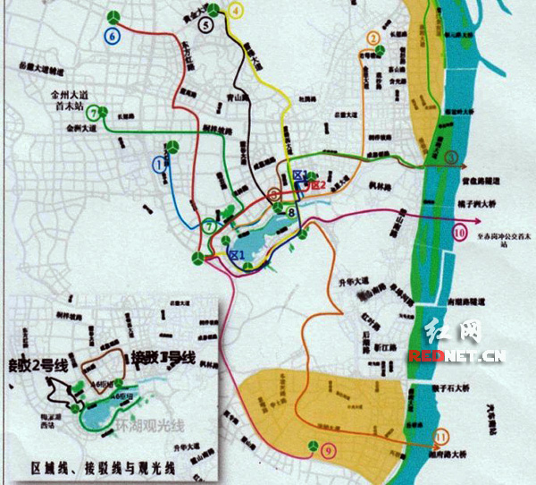 公交线网规划。