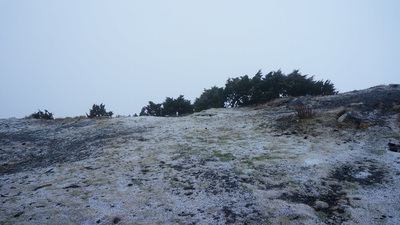 对流旺盛令台湾玉山飘雪台南下冰雹
