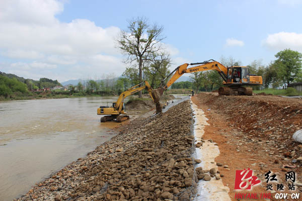炎陵县水利项目建设稳步推进(图)