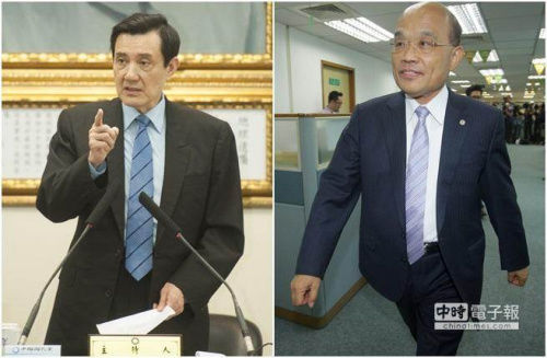 马英九将首次与民进党主席苏贞昌会面全程转播