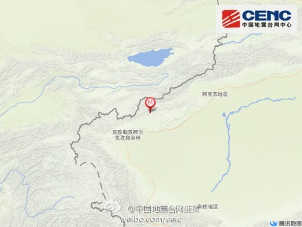 中新网5月1日电 中国地震台网正式测定：05月01日15时28分在新疆维吾尔自治区克孜勒苏柯尔克孜自治州阿图什市(北纬40.5度，东经77.3度)发生3.4级地震，震源深度8千米。