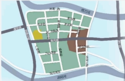 新世纪片区四横五纵路网。■制图/杨诚