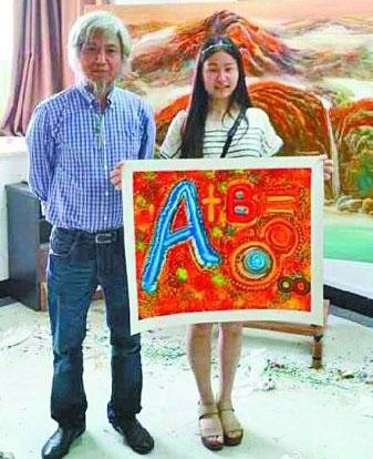 女大学生雨中好心借伞 画家赠万元画作表谢意