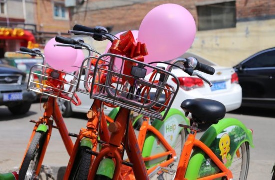 晋城小伙用公共自行车队迎娶新娘(图组)【5】