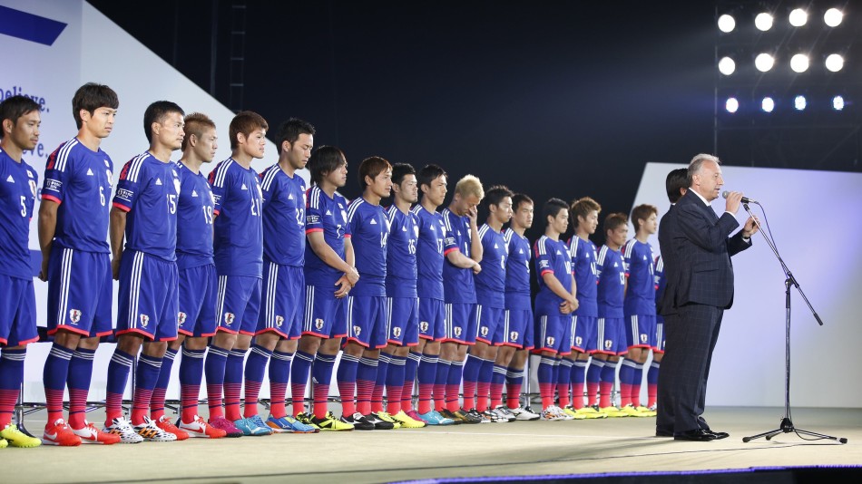 日本男足公布世界杯号码:本田4号香川10号