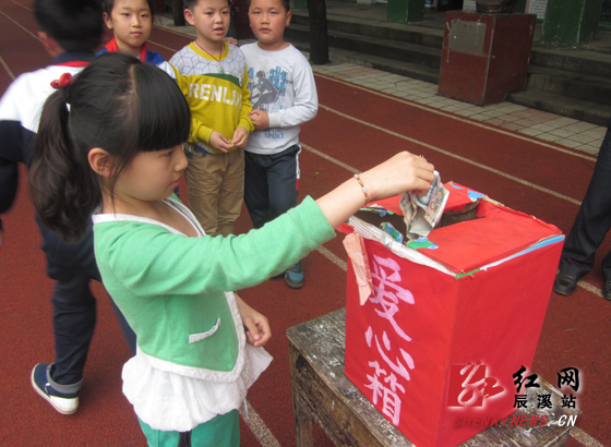 辰溪城北小学师生为残疾人捐助献爱心(图)