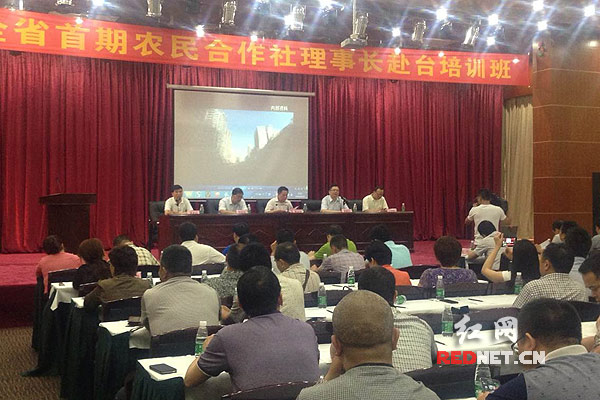 6月19日上午，湖南省首期农民合作社理事长赴台培训班在长沙举行了开班仪式