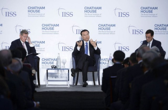 英国两家顶级智库搭台倾听中国总理声音（图）